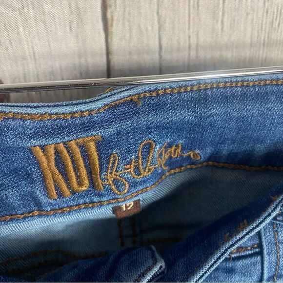 Kut from the Kloth Straight Leg Rough Hem Jeans Size 12   275 - Picture 8 of 10